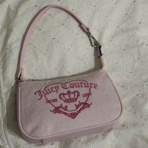 Y2K Juicy Couture pink velvet Shoulder Bag